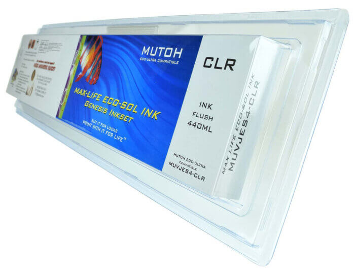 Mutoh Eco-Ultra 440ML Clear Flush Cartridge - LiqueColor